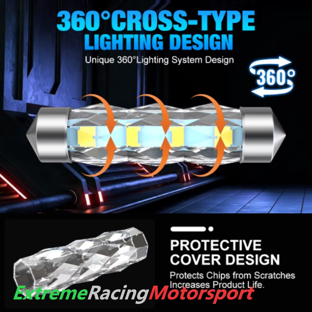 Xtreme Racing Lampadine LED ERM360 C5W-36 C5W 36 mm 600 lm