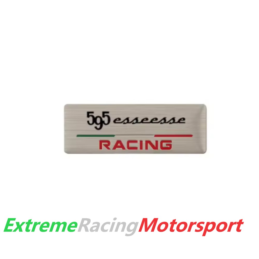 Xtreme Racing Decorazioni Auto e Adesivi 595 Esseesse stemma interno silver 6,5 × 2,3 cm in alluminio