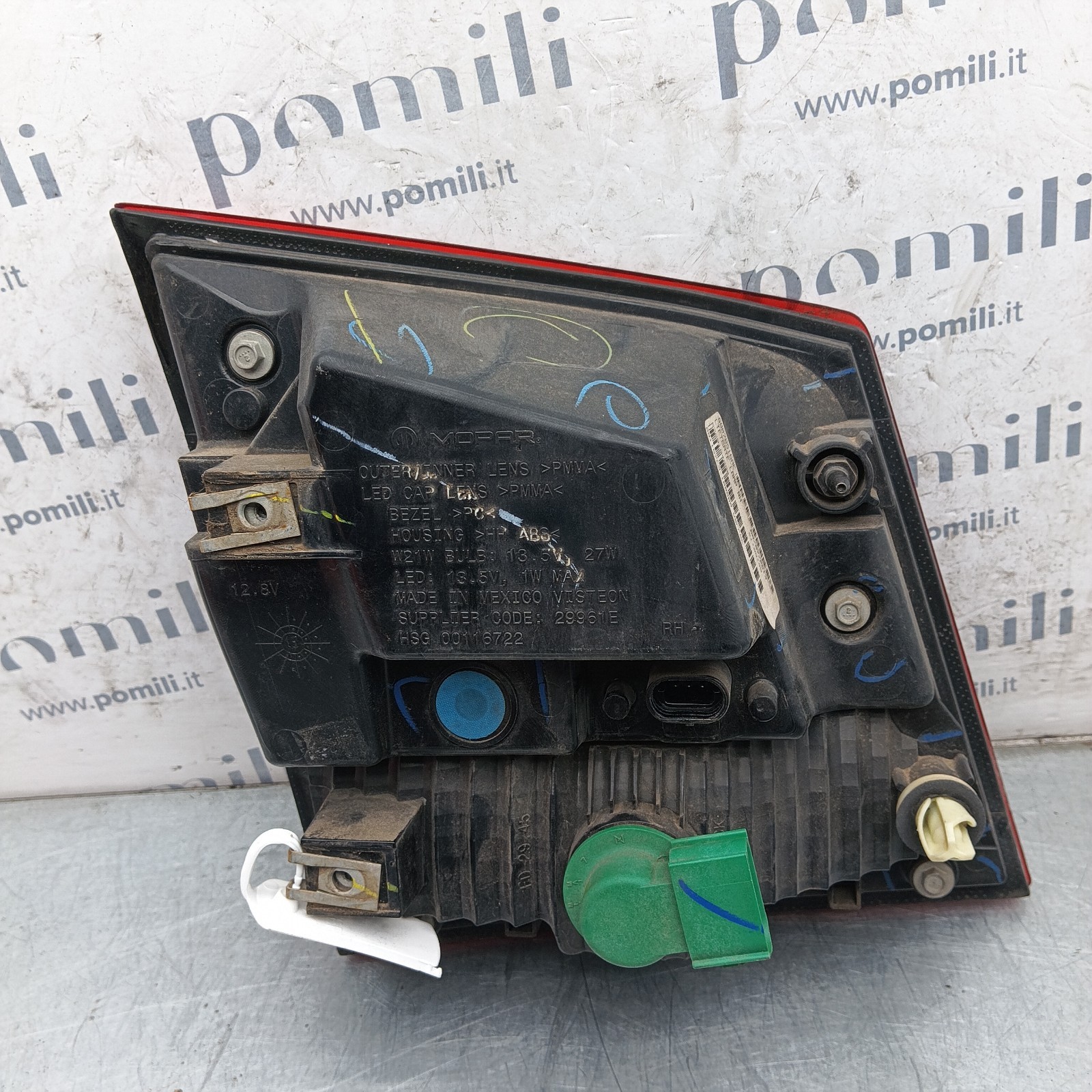 Pomili Fanaleria Fiat Freemont fanale portellone destro usato