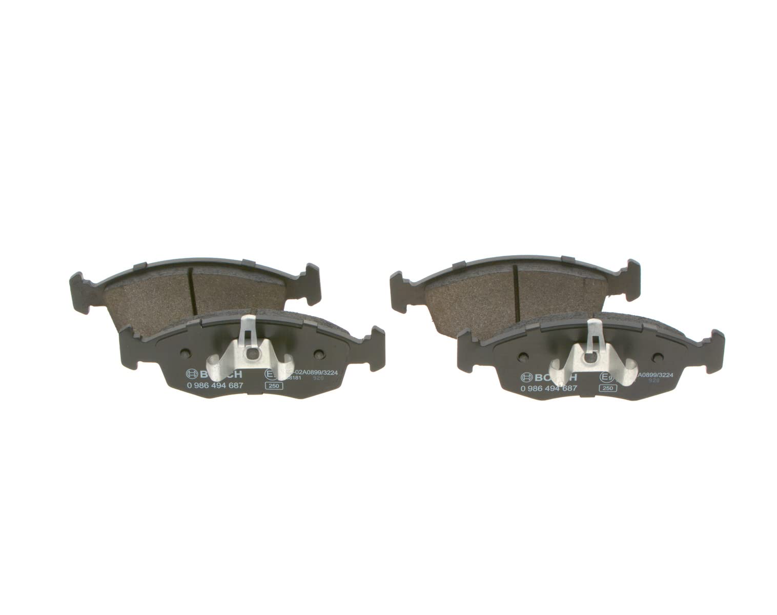 Bosch HCP Sistema frenante 0986494687 kit pastiglie freno