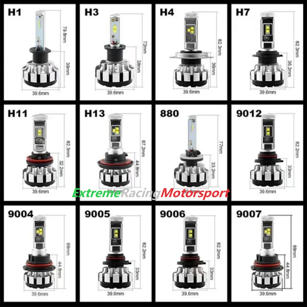 Xtreme Racing Lampadine LED ERM Turbo T1S HB3 9005 coppia 6000K