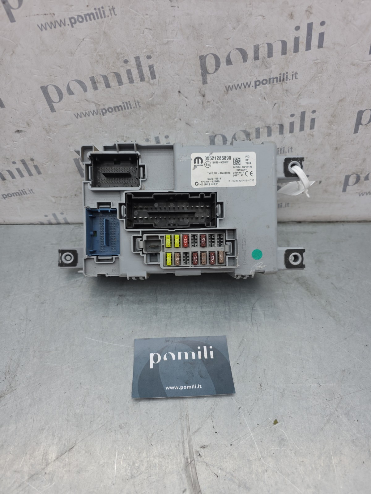 Fiat Centralina fusibili Body Computer Panda 312 00521285890 fusibiliera usata