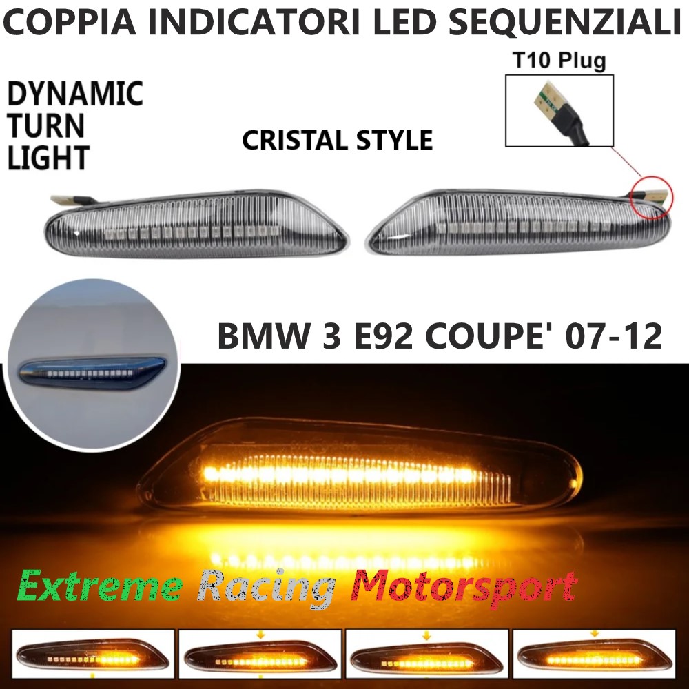 Xtreme Racing IDSQ Indicatori di direzione LED dinamici BMW 3 E92 07-12 fumé