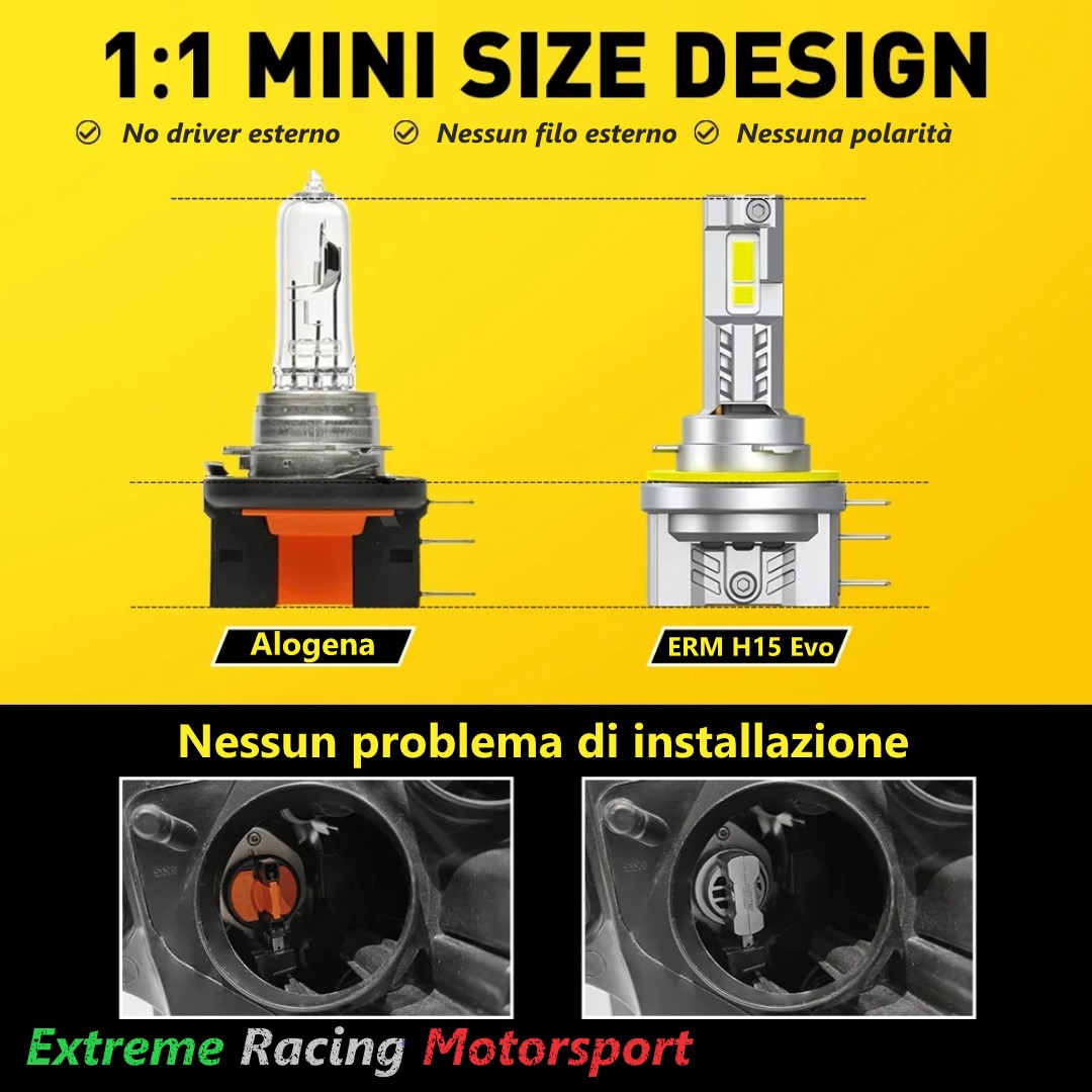 Xtreme Racing Lampadine LED ERM DRL XTREME H11 coppia 6500 K CANBUS