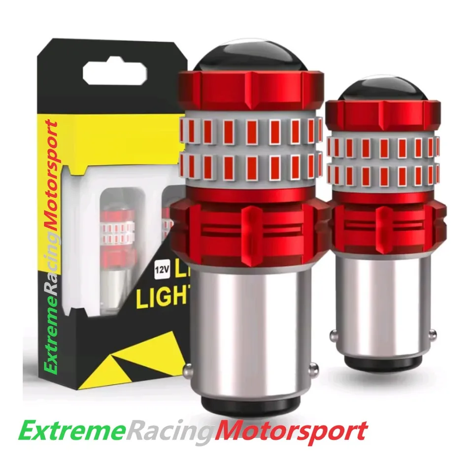 Xtreme Racing Lampadine LED F44 BAY15D P21/5W retronebbia rosse 2 pezzi